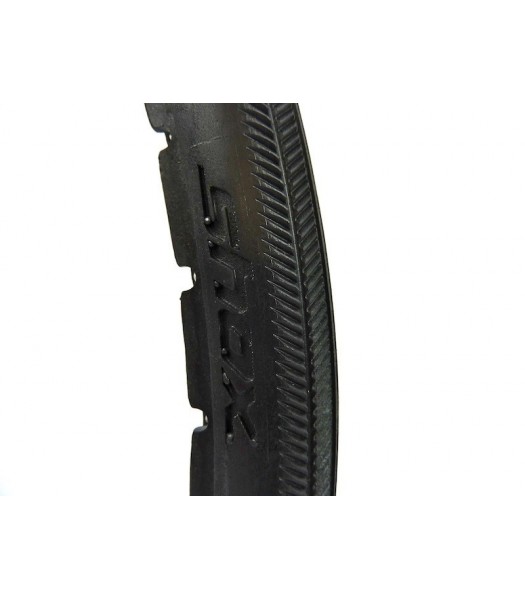 Shox 24 x 1 Inch Black Solid Tyres - 19mm Rim